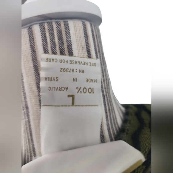 Vintage 90's Coogi Style U.O.ME 100% Acrylic Multi Cardigan Rare Find SIZE L - Picture 6 of 6